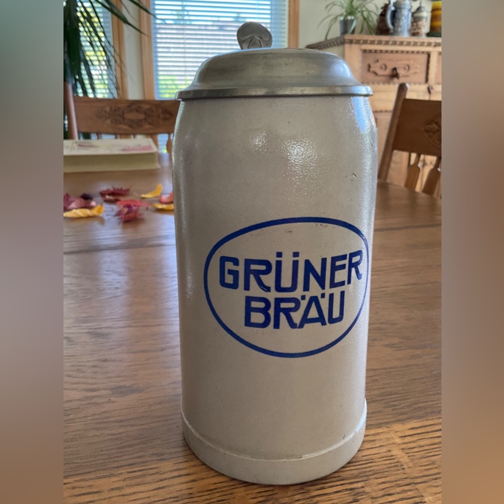 Grüner Bräu Ceramic Beer Stein